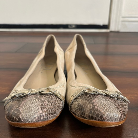 AGL Attilio Giusti Leombruni Women's Monika Cap Toe Ballet Flats size 40 Career - Picture 3 of 10
